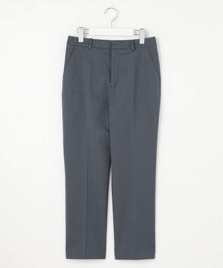 J.PRESS LADIES L 【セットアップ対応・洗える・撥水・防汚】コットンFITTYシャーク テーパード パンツ ダルブルー系