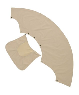 MOONBAT 【遮光100％/UVカット100％】フワクール (Fuwacool)  日差しを完全遮断バッククリボンワイドキャップ　遮光100　UV100 ベージュ