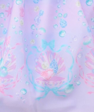 ANY KIDS 【UVカット】フリルワンピース水着 レインボー×マリン