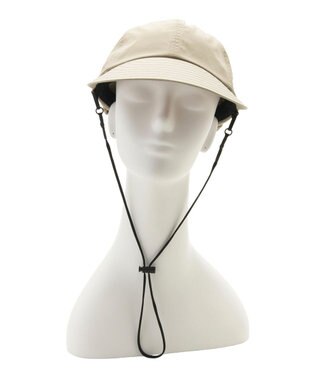 MOONBAT 【遮光100％/UVカット100％】フワクール (Fuwacool)  日差しを完全遮断バッククリボンワイドキャップ　遮光100　UV100 ベージュ