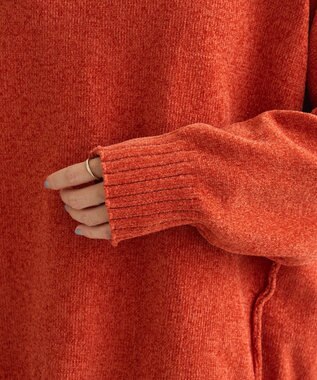 Green Parks リラックスモールニットチュニック Orange