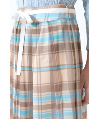 DAKS 50th アニバーサリーチェック シフォン レイヤードスカート 50thSチェック