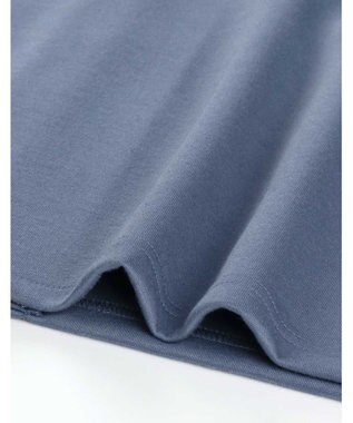 une nana cool 【綿混】ハイゲージダブルエアー メンズ長袖開襟 MADE WITH LIBERTY FABRIC ブルー