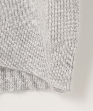 自由区 L 【洗える】シャイニールレックス Vネックニット ライトグレー系