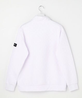 23区GOLF 【MEN】ウェーブキルトジャガードプルオーバー ホワイト系