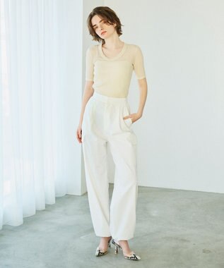 uncrave 【撥水・接触冷感・UVカット・洗濯機洗い可】マルチファンクションナイロン カーゴパンツ（uncrave STANDARD） ホワイト