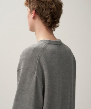 ATON WOOL WASHI | クルーネックセーター - UNISEX GRAY