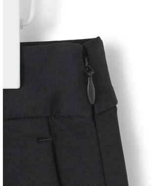 ICB 【洗える】コットンコンプレッシャー ストレートパンツ ブラック系