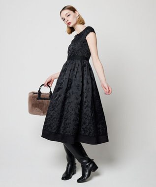 TOCCA 【洗える】FLOWERS ドレス ブラック系