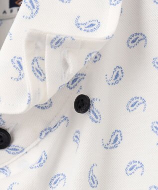 JOSEPH ABBOUD 【イージーケア】 ジャージーペイズリープリントシャツ サックスブルー系5