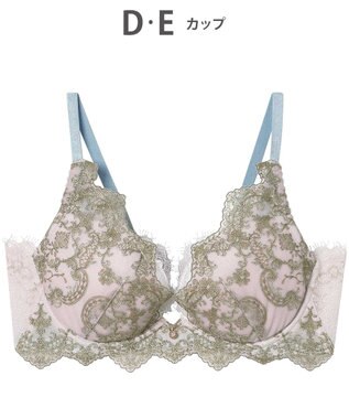 AMPHI ブラジャー 谷間メイク 脇高設計 細身え効果 Gカップまで対応 大きいサイズ 【Glama-Rich グラマリッチ 脇スッキリタイプ】ブラ BYJ603 アンフィ／ワコール