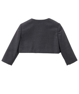 MIKI HOUSE HOT BISCUITS 【95-130cm】ウール素材のボレロ グレー