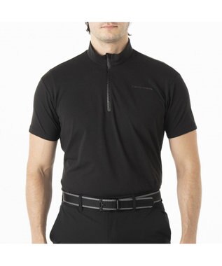 ZERO HALLIBURTON 【吸水速乾・UVケア】 着心地ジッパーモックネックTシャツ ZHG-M5S7b 82953 ブラック