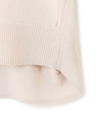 J.PRESS YORK STREET 【WOMEN】シアーカーディガン ライトグレー系