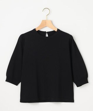 組曲 フラワーメタル ニットTシャツ ブラック