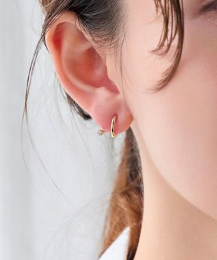 Phoebe 【金属アレルギー対応】【痛くないシリーズ】グレインメタルフロートライトフィットイヤリング