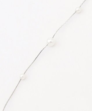 ANY SIS パールステーション ネックレス シルバー