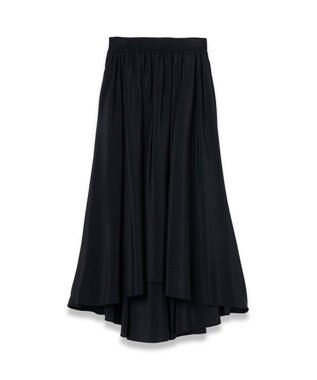 JOSEPH 【洗える】クレープ ド ソワ　ミディスカート Black