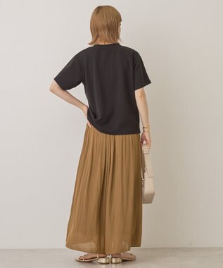 AMERICAN HOLIC ジョーゼット半袖プルオーバー Black