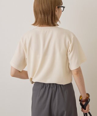 AMERICAN HOLIC ジョーゼット半袖プルオーバー Ivory