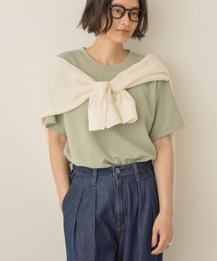 AMERICAN HOLIC ジョーゼット半袖プルオーバー Light Green