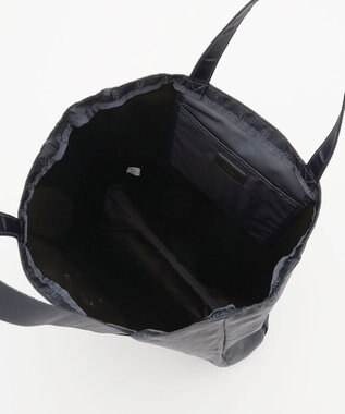 J.PRESS LADIES 【ポケッタブル】ジャカード トート バッグ ネイビー系5