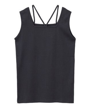 Green Parks マルチストラップテレコタンク Black