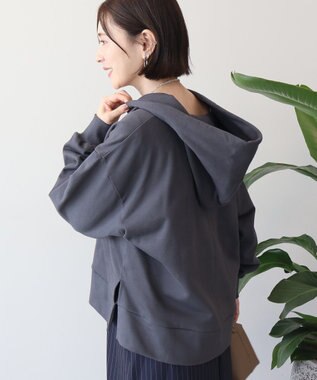 AMERICAN HOLIC スキッパー裏毛パーカー Charcoal Gray