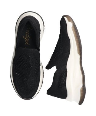 Bridget Birkin 【Bridget Birkin】ラインストーンメッシュスニーカー ブラック雑材