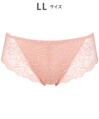 WACOAL サニタリーショーツ 【GOCOCi ゴコチ】 「普通~多い日」に対応 後ろまでしっかりカバー 羽付きナプキン対応 総レース 生理用ショーツ はきこみ丈あさめ レディース PGG198 /ワコール ピーチ