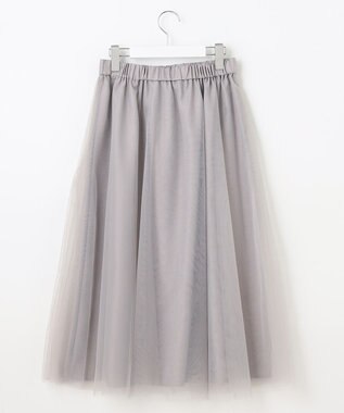 Feroux チュール スカート ライトグレー系
