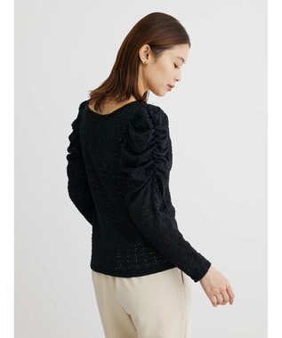 Green Parks ・Ｐｅｔｉｔ　Ｆｌｅｕｒ　フラワーレースプルオーバー Black