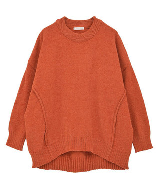 Green Parks リラックスモールニットチュニック Orange