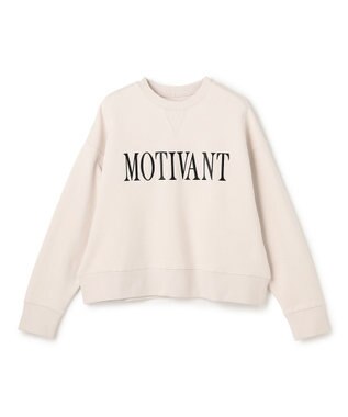 UNFILO ハイストレッチ ロゴスウェット グレージュ×ブラックロゴ