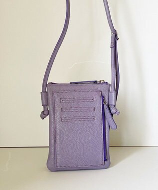 Hekhèr Le Style de Vie 新色追加【日本製】シュリンクレザー スマートフォンポシェット ラベンダー