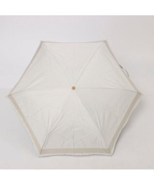 UNBILLION カシュネ cachenez / PU切り継ぎボーダー3段折りたたみ傘 ホワイト