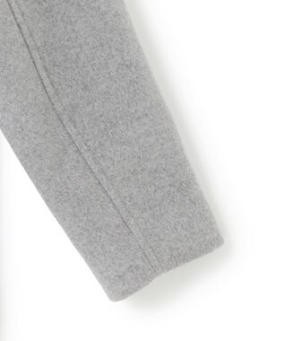 J.PRESS YORK STREET 【WOMEN】2wayショートウールアンゴラビーバー コート ライトグレー系