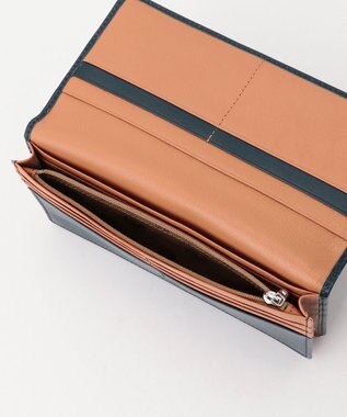 J.PRESS MEN 【MORPHO×J.PRESS】スムースヌメ 長財布(小銭入れ付き通しマチ束入) ネイビー系