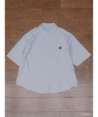 Green Parks ミッキーフレンド／体操プリント半袖シャツ Stripe