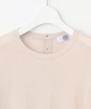 J.PRESS LADIES L 【洗える】 シルキーレーヨンストレッチ オーバーサイズ ニット アイボリー系