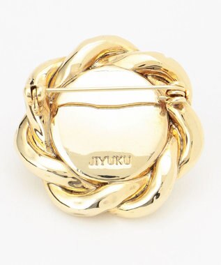 自由区 ワンパールブローチ ゴールド系