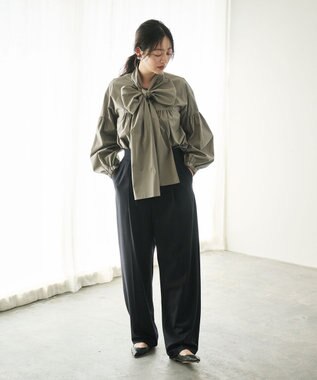 #Newans 素材が変わり新登場！ウエスト調整可ワイドチノパンツ ブラック系