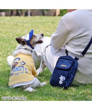 PET PARADISE スヌーピー  お散歩サコッシュ《ファインプレー柄》 ファインプレー柄