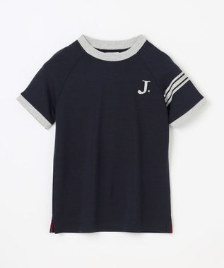 J.PRESS KIDS 【吸水速乾】【140-170cm】ポンチローマ ラグランＴシャツ ネイビー系