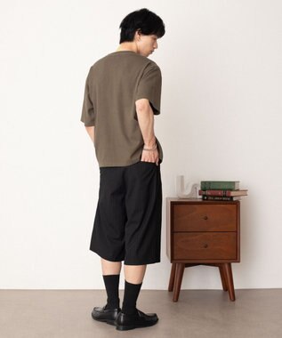 WEGO リングドットヘンリーネックリブT（SS） ブラウン