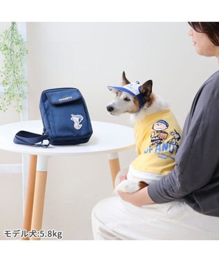 PET PARADISE スヌーピー  お散歩サコッシュ《ファインプレー柄》 ファインプレー柄
