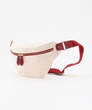 UNBILLION Otias 8号キャンバスシュリンクレザーボディバッグ レッド