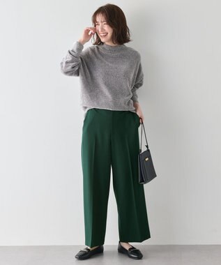 ANY モールニットプルオーバー チャコール