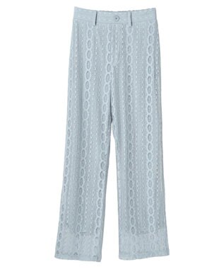 earth music&ecology フラワーレースパンツ Sax