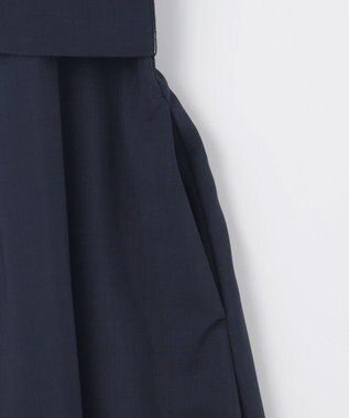 自由区 L 【接触冷感・UVカット・吸水速乾・洗える】ドライタッチファンクショナル ワンピース ネイビー